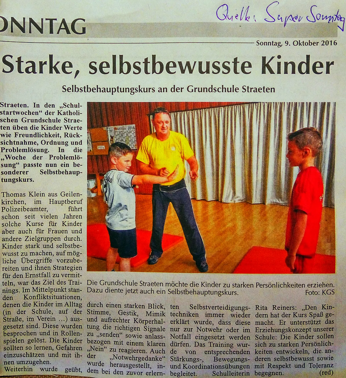 KinderSB KGS Straeten Artikel Super Sonntag 091016