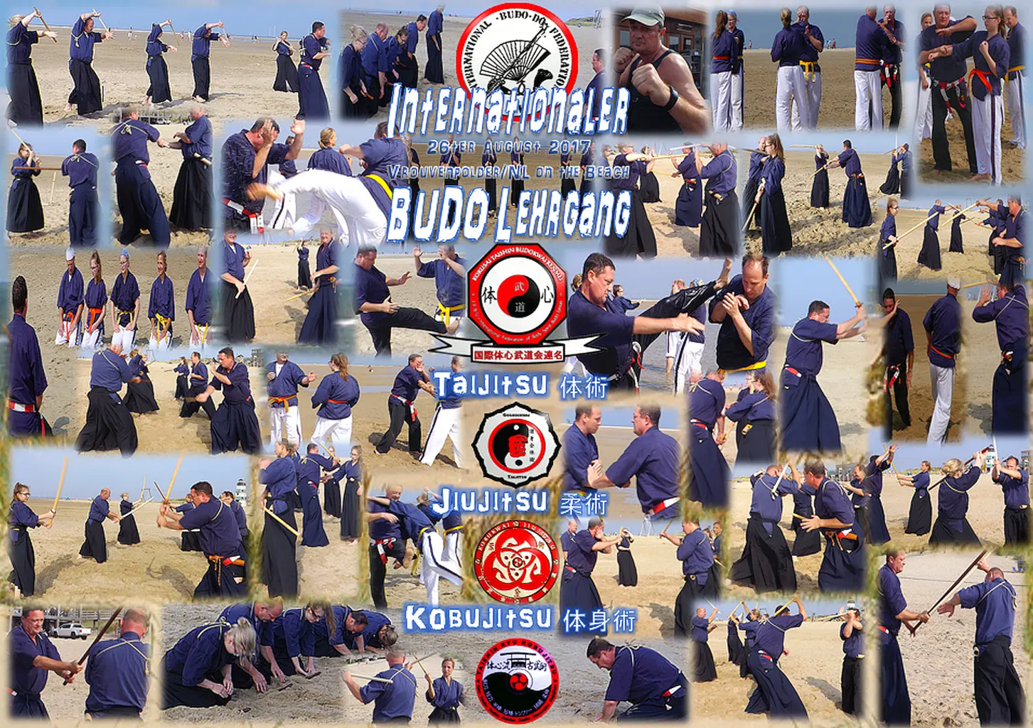 IBDF IFBU Budo Lehrgang VrouvenpolderNL 260817 COLLAGE